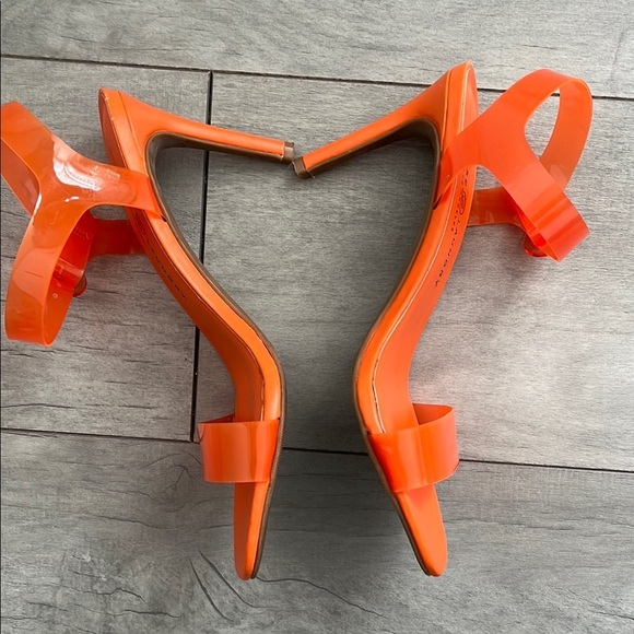 CHINESE LAUNDRY Women's Orange Jelly Heeled Sandals, Size 8.5 - Picture 6 of 9